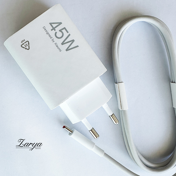 شارژر کامل 45 وات اورجینال شیائومی مدل سرکارتنی
